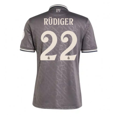 Fotballdrakt Herre Real Madrid Antonio Rudiger #22 Tredjedrakt 2024-25 Kortermet